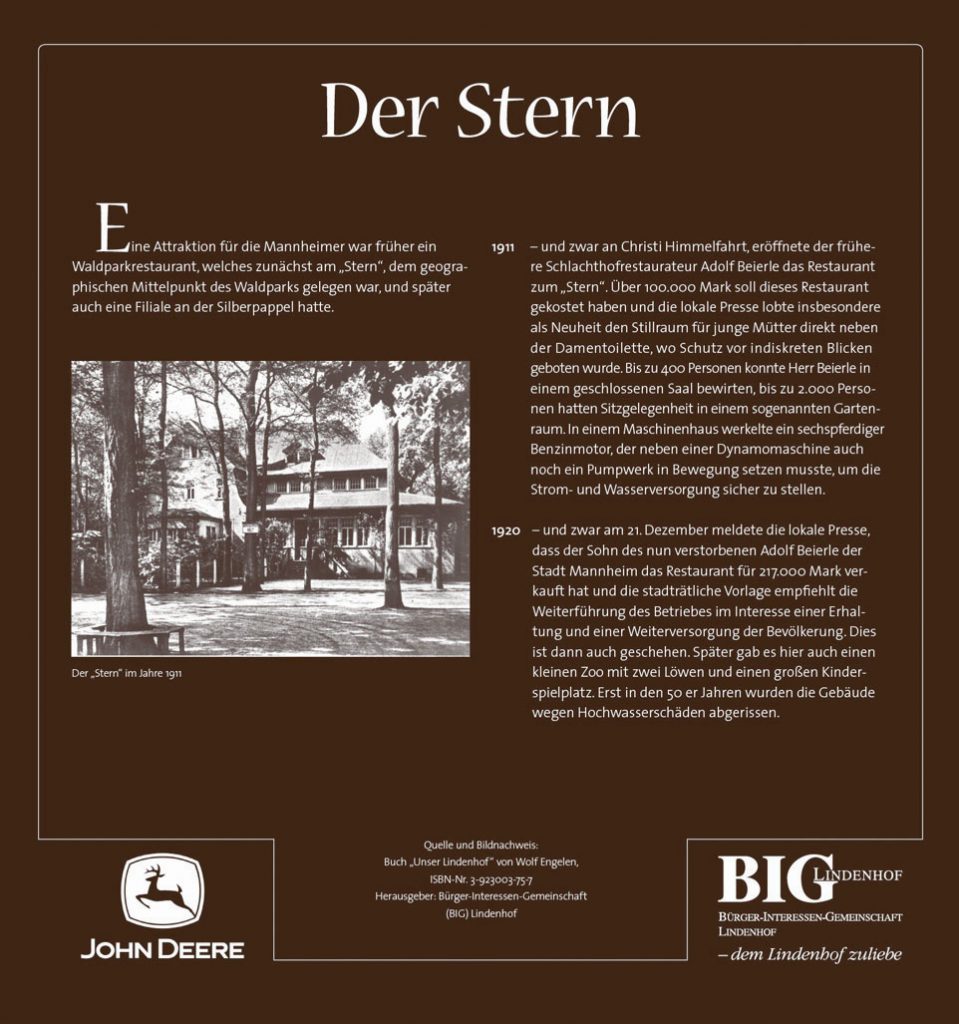 Die „Der Stern“ Tafel. Historischer Lehrpfad