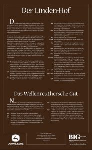 Die „Der Lindenhof“ Tafel. Historischer Lehrpfad