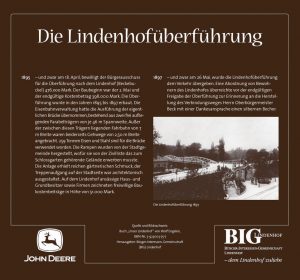 Die Lindehofunterfühung Tafel. Historischer Lehrpfad