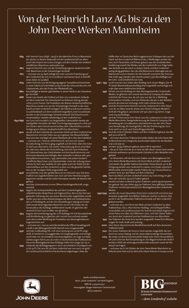 Die Heinrich Lanz AG Tafel. Historischer Lehrpfad