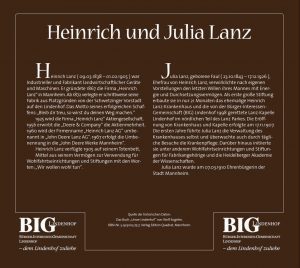 Die Heinrich und Julia Lanz Tafel. Historischer Lehrpfad