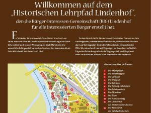 Historischer Lehrpfad im Lindenhof